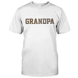 Custom Name - Personalized Grandpa Embroidered T-shirt