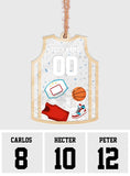 Funny Basketball Ornament - Personalized Basketball 3 Layered Shaker Ornament