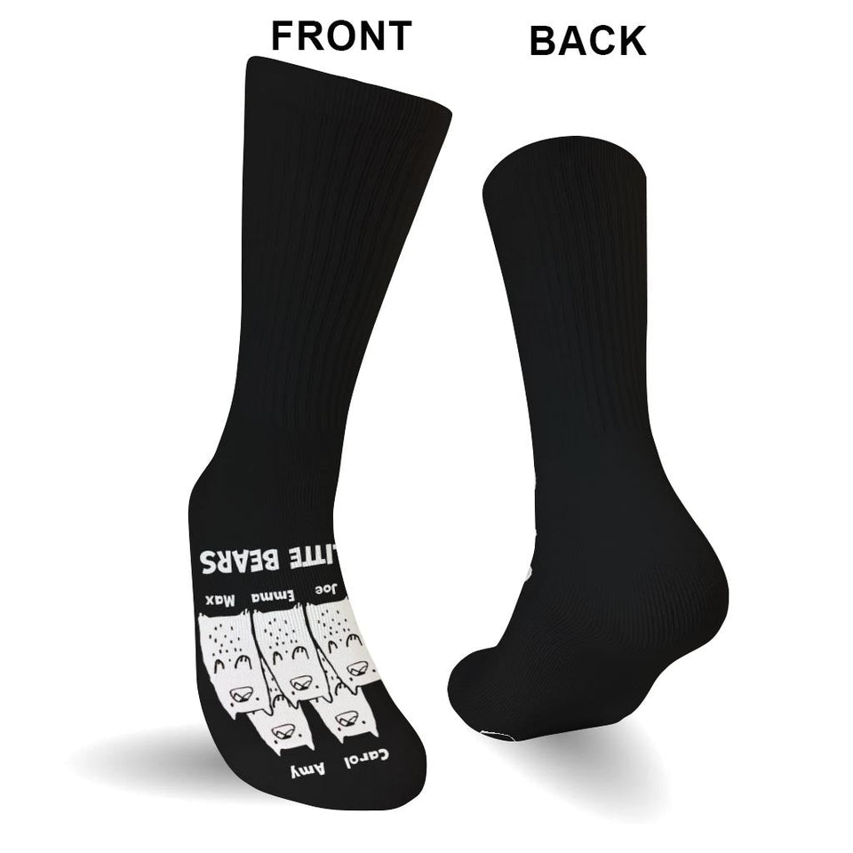 Me And My Little Bears - Gift for dad, grandma, grandpa, mom, uncle, aunt - Personalized Socks