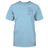 Custom Line Art - Personalized Aunt Embroidered T-shirt