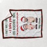I’m Growing Old With You - gift for husband, wife - Personalized Blanket