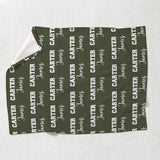 Custom Name Pattern - Personalized grandson Blanket