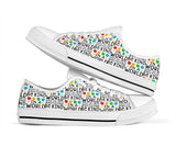 In A World Where You Can Be Anything Be Kind Teacher Low Top Shoes 0622