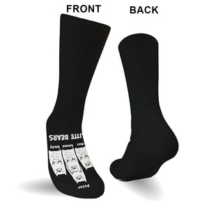 Me And My Little Bears - Gift for dad, grandma, grandpa, mom, uncle, aunt - Personalized Socks