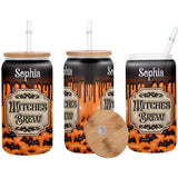 Witches Brew - Personalized Witch Can Glass