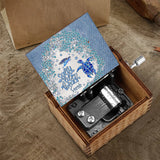 Turtle Bling - Personalized Turtle Hand Crank Music Box
