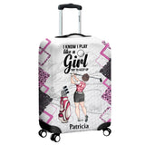 Golf Instruction - Golf gift for her, girlfriend, wife, daughter - Personalized Luggage Cover