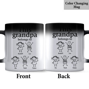 This Grandpa Belongs To - Personalized Grandpa Mug