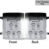 This Grandpa Belongs To - Personalized Grandpa Mug