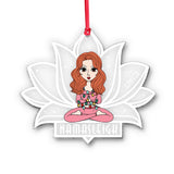 Namasleigh - Personalized Yoga Transparent Ornament