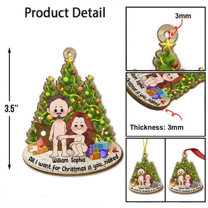 All I Want For Christmas Is You - Personalized Couple Ornament