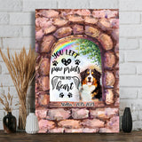 No Longer By My Side - Personalized Dog Canvas And Poster