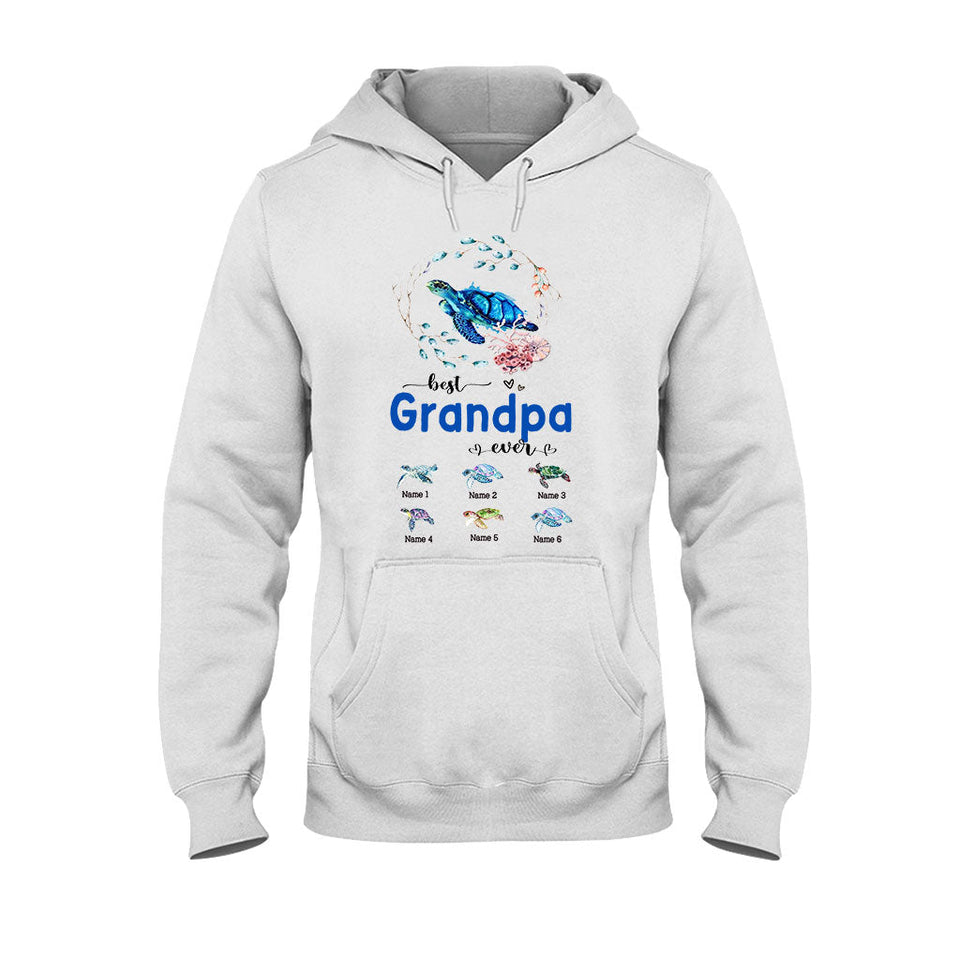 Best Nana Ever - Turtle gift for grandma, grandpa, mom, dad, uncle, aunt - Personalized T-shirt And Hoodie