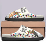 Dear Santa Define Naughty - Personalized Cat Slippers
