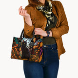 Black Cat - Personalized Black Cat Leather Handbag