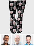 Custom Face - Personalized Step Dad Socks