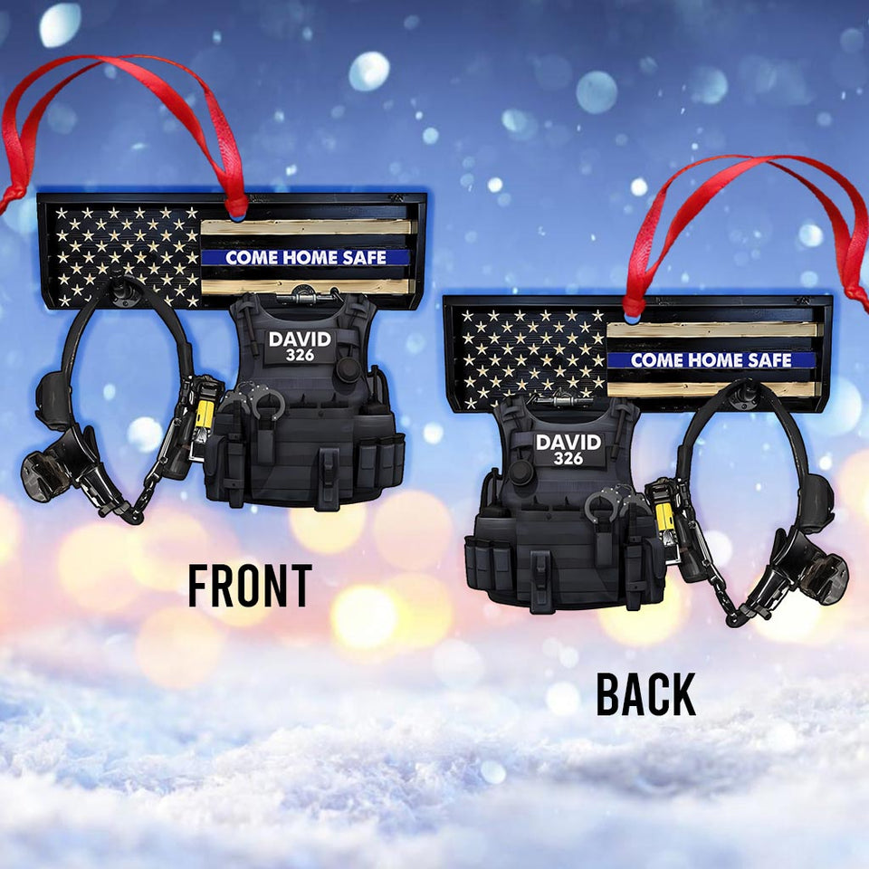 Come Home Safe - Personalized Police Officer Ornament