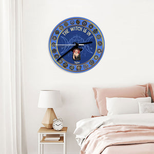 The Witch Is In - Personalized Witch Wall Clock
