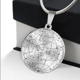 The Night You Were Born - Personalized Son Round Pendant Necklace