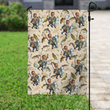 Photo Inserted Funny Fishing - Personalized Fishing Garden Flag