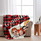 Our Grandkids - Personalized Grandma Blanket