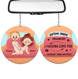 Because I Love You - Personalized Couple Car Ornament