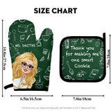 How Sweet It Is To Be Taught By You - Personalized Teacher Oven Mitts & Pot Holder Set