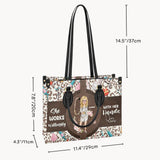 She Works Willingly With Her Hands - Personalized Nurse Leather Handbag