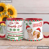 North Pole Mail Service - Personalized Couple Accent Mug