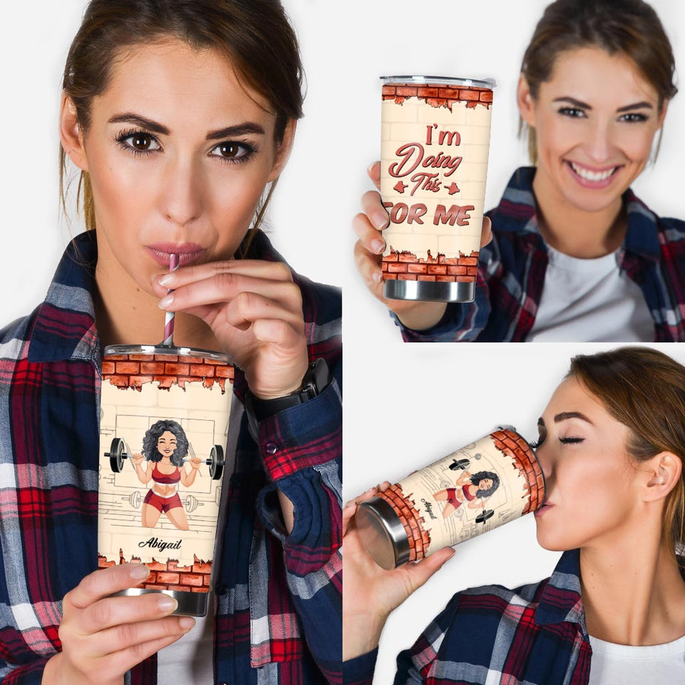 Assuming I'm Just An Old Lady - Personalized Fitness Tumbler