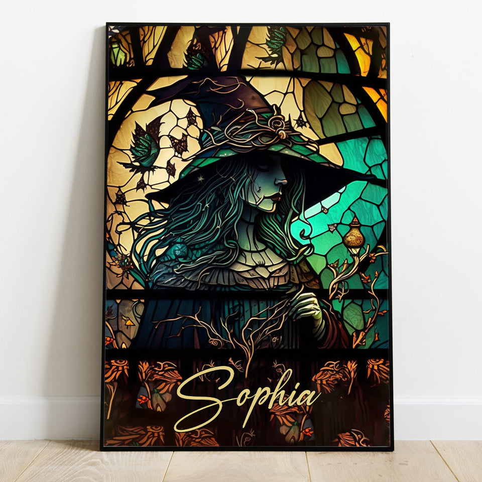 Mysterious Witch - Personalized Witch Canvas And Poster