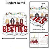 I’ll Be There For You - Personalized Bestie Transparent Ornament