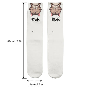 Cat Dog Socks For Pet Lovers - Personalized Dog Socks