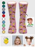 Funny Icon Pattern - Personalized granddaughter Socks
