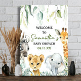 Welcome To Baby Shower - Personalized Newborn Canvas And Poster