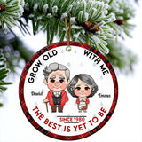 Grow Old With You - Personalized Husband And Wife Ornament