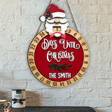 Days Until Christmas - Personalized Family Christmas Countdown Wood Sign 1