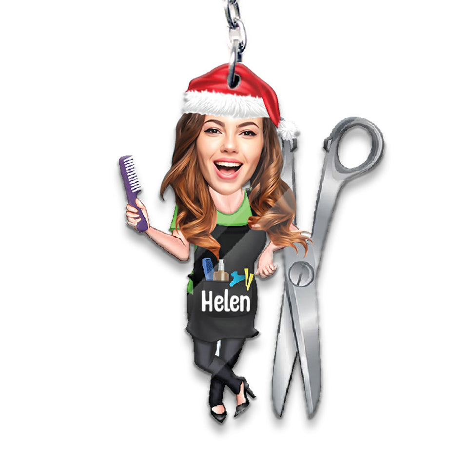 Hair Hustler - Personalized Hairdresser Keychain