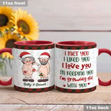 I’m Growing Old With You - Personalized Couple Accent Mug