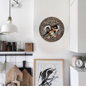 Till The End Of Time & Forever More - Personalized Husband And Wife Wall Clock