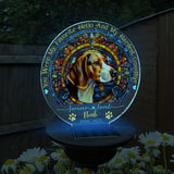 You Were My Favorite Hello - Personalized Dog Garden Solar Light