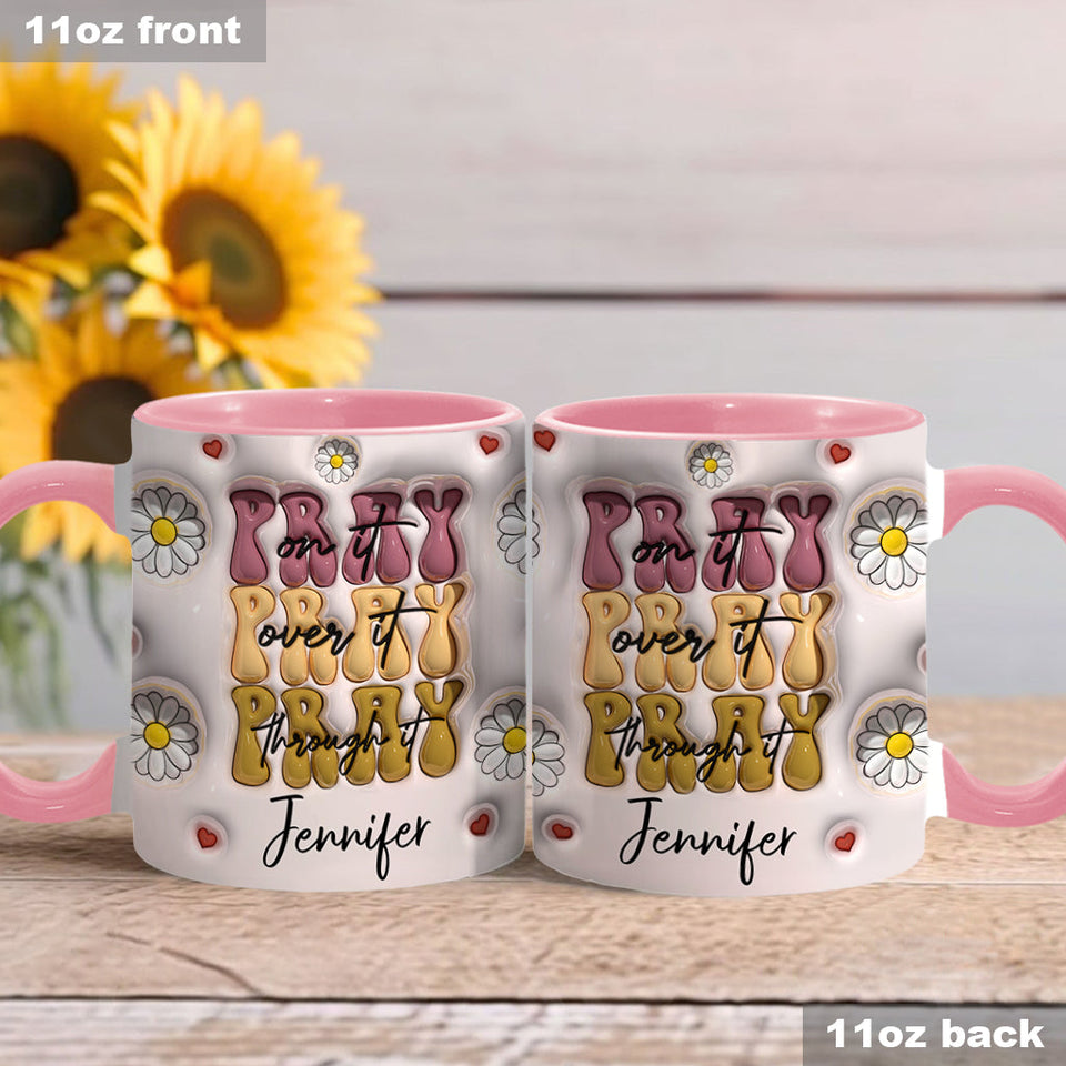 Priez à ce sujet - Mug chrétien personnalisé
