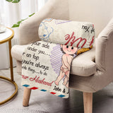 I Just Want You To Be Happy And Naked But Mainly Happy - Personalized Couple Blanket
