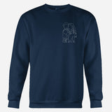 Custom Line Art - Personalized Mother Embroidered Sweater