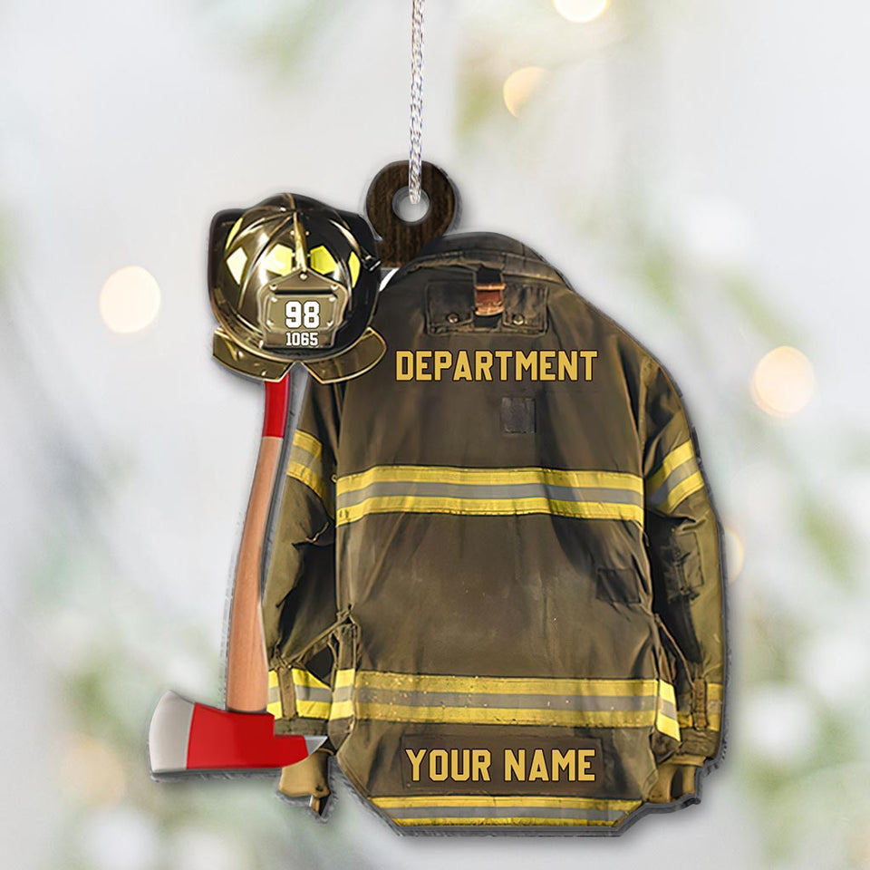 Firefighter Armor - Personalized Firefighter Ornament