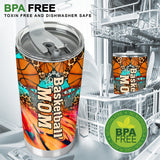Basketball Mom Leopard - Personalized Basketball Tumbler