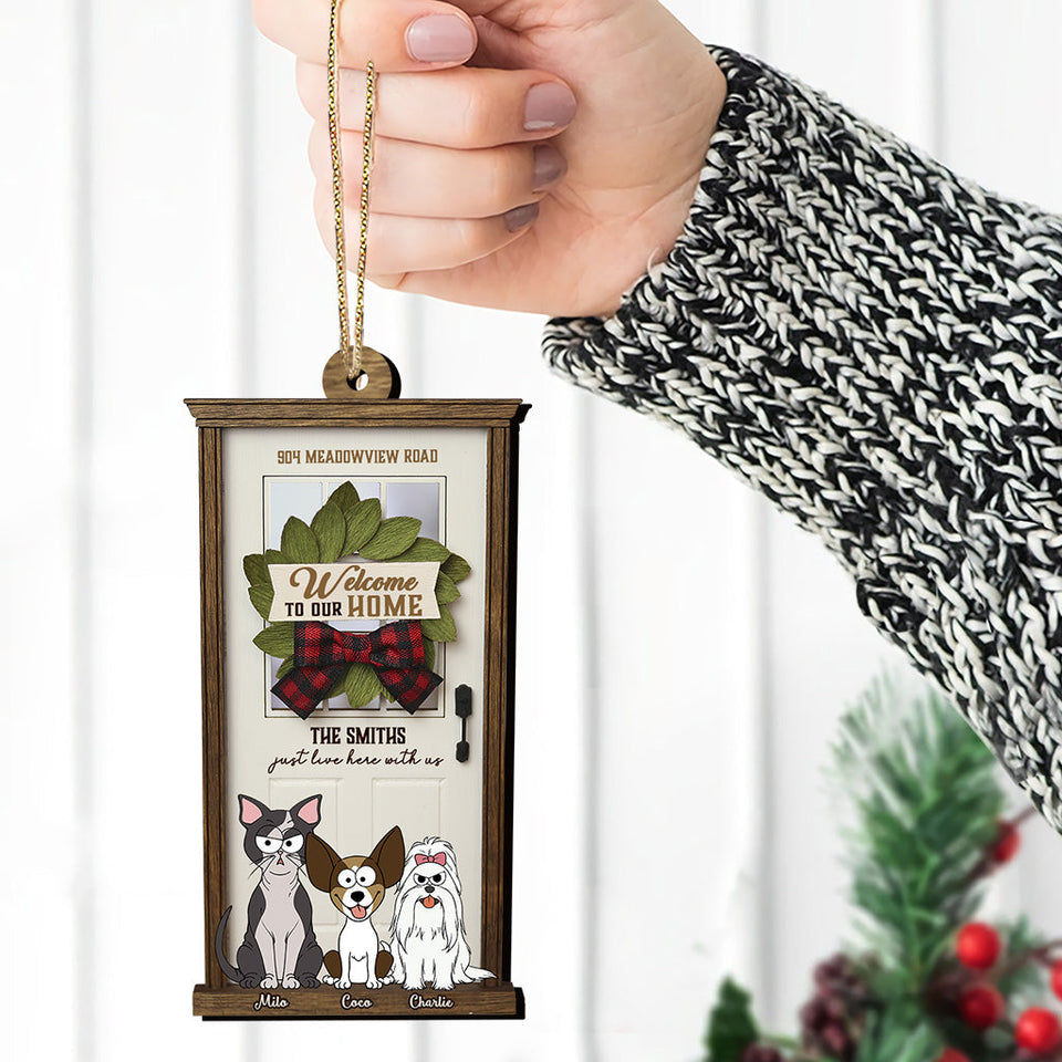 Welcome To Our Home - Personalized Dog Ornament
