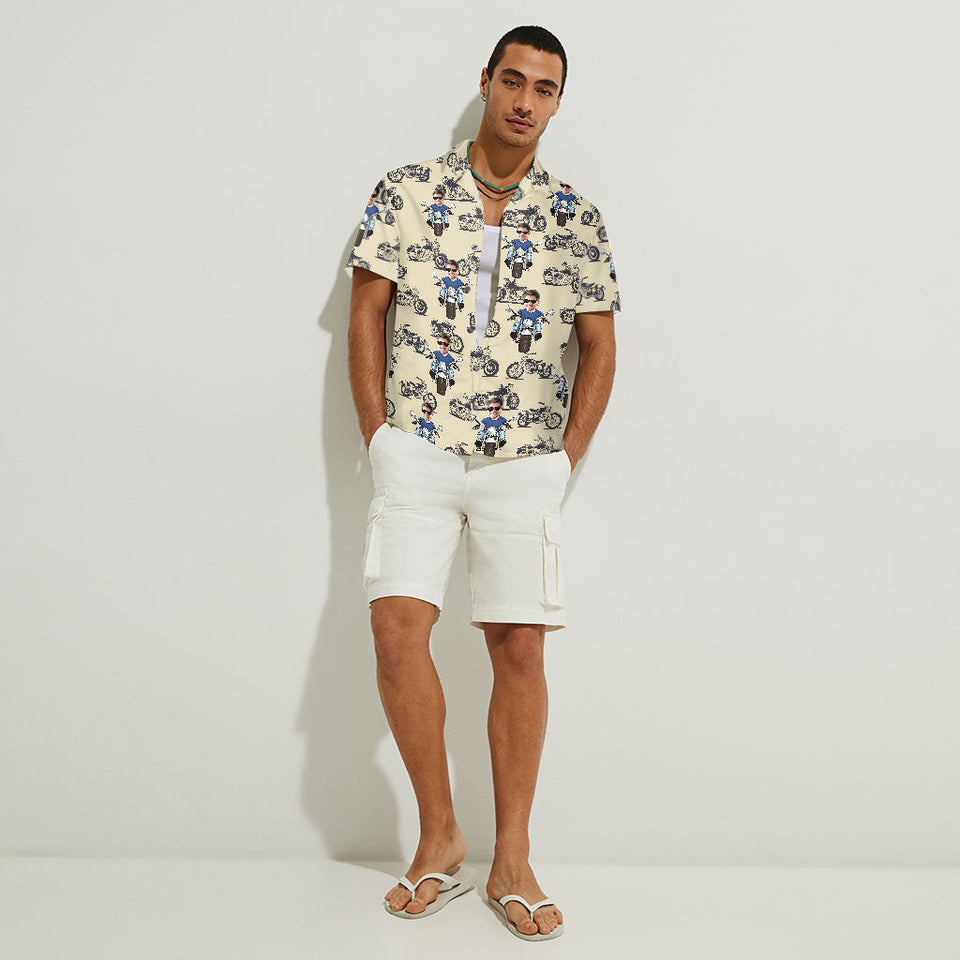 Motorbike Lovers - Personalized Biker Hawaiian Shirt