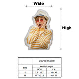Custom Photo Humanoid - Personalized Aunt Shaped Pillow