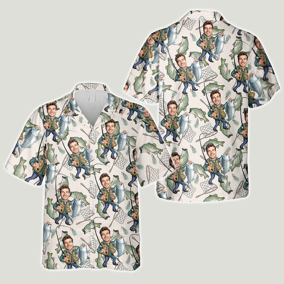 Gift For Fishing Dad, Husband, Uncle... - Personalized Fishing Hawaiian Shirt